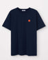 Marché Commun tshirt en coton bio navy bleu navy loreak mendian