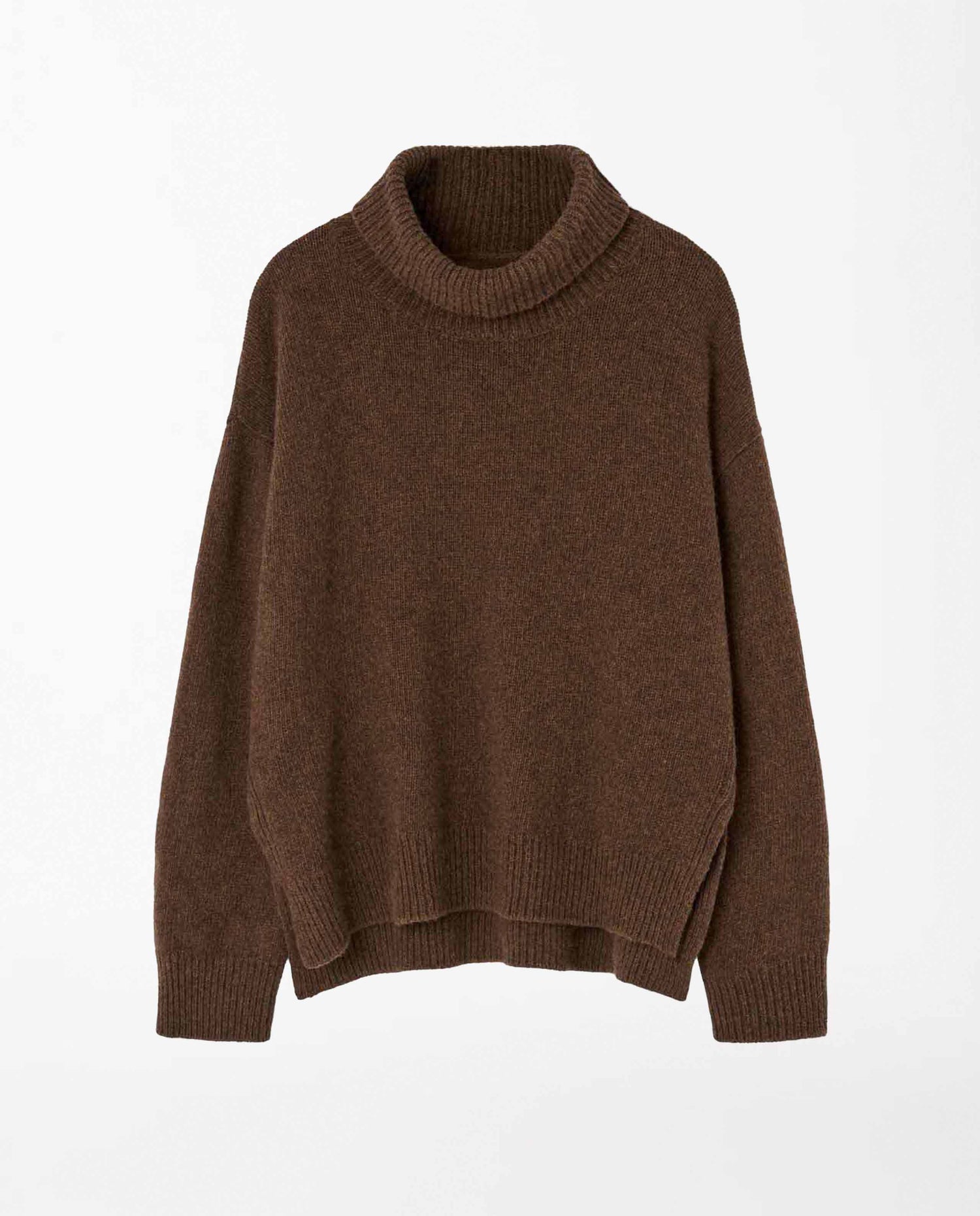 Robe Pull Col Roulé Marron Pull Marron Chocolat Robe Moulante à