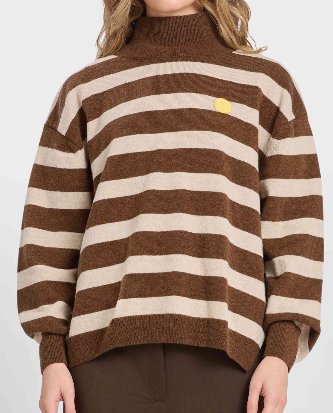 Pull à rayures en laine
