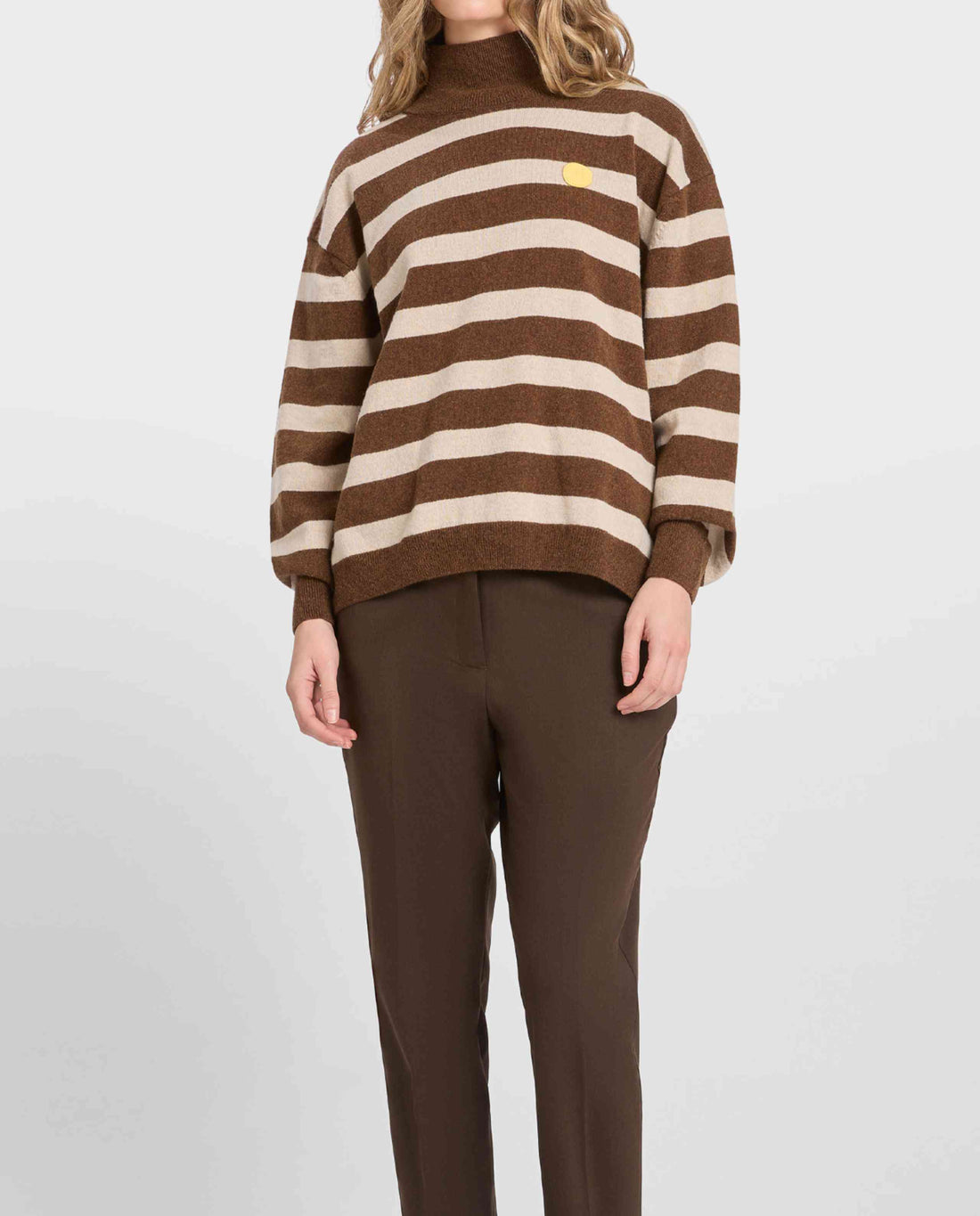 Pull à rayures en laine