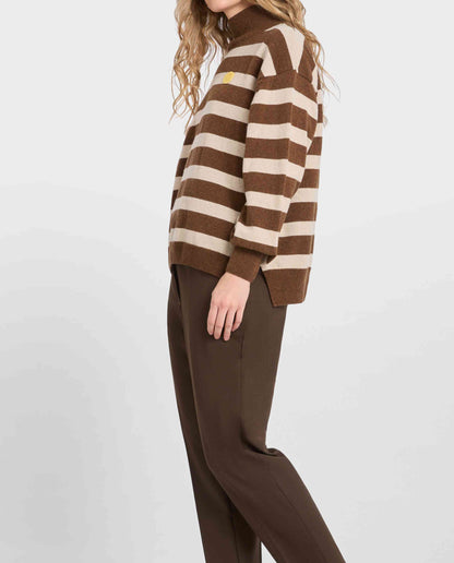 Pull à rayures en laine