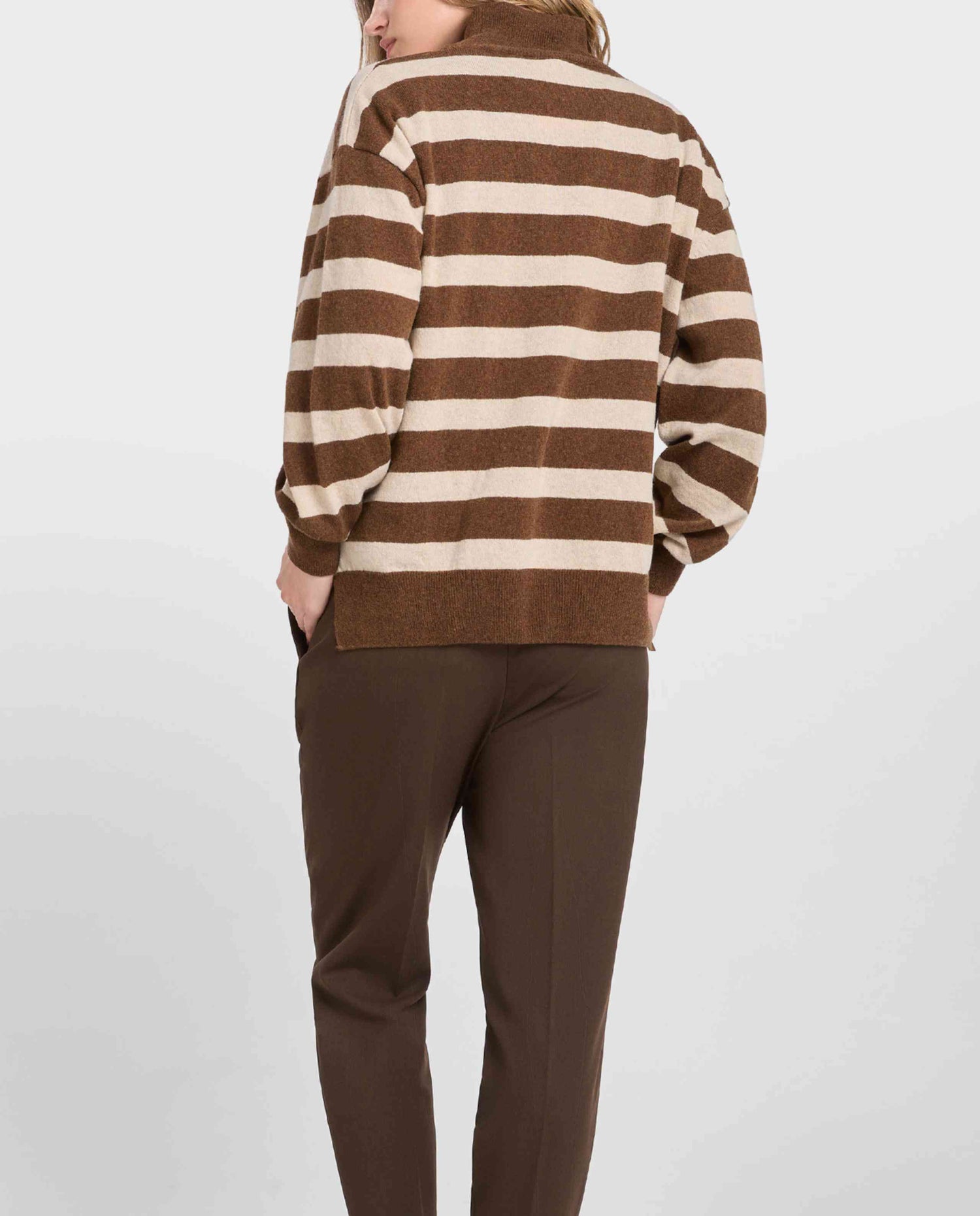 Pull à rayures en laine