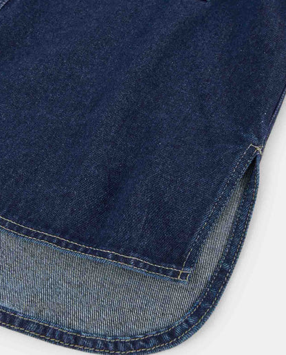 Marché Commun Chemise en jean bio bleue Loreak Mendian