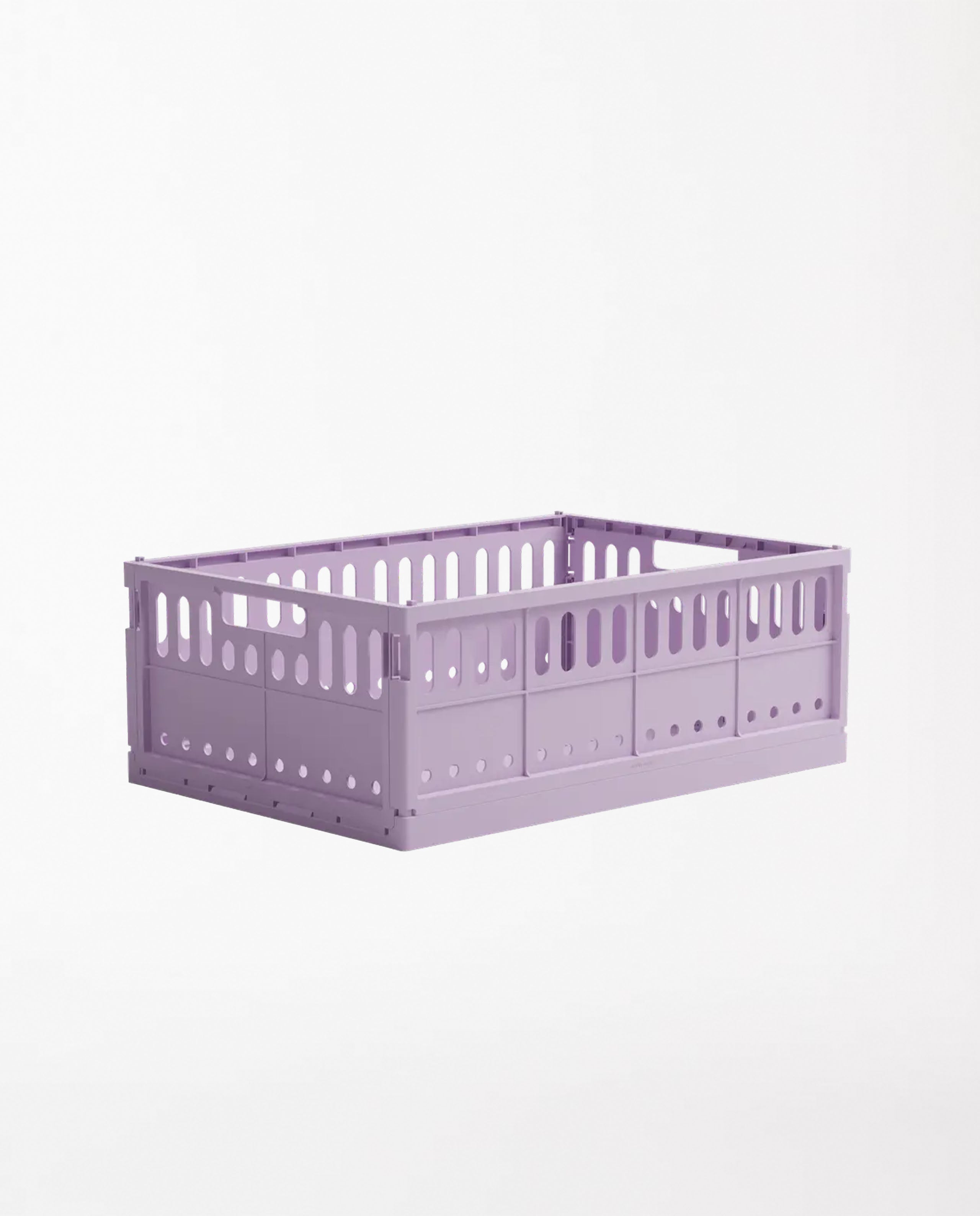 marché commun boite pliante recyclée lilac maxi made crate