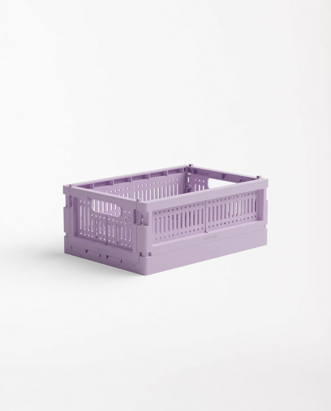 marché commun boite pliante recyclée lilac mini made crate