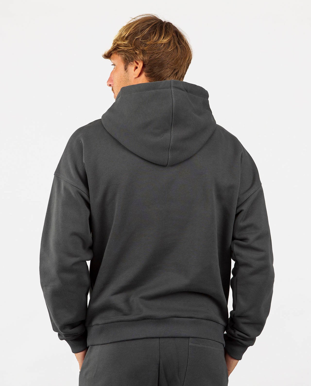 marché commun noyoco sweatshirt hoodie capuche homme coton biologique eco-responsable anthracite