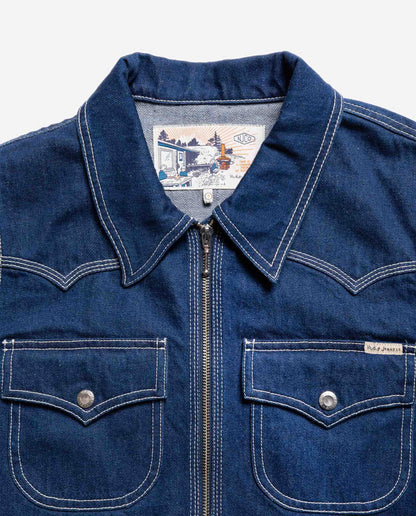 Marché Commun Nudie Jeans Anja Western Denim Jacket Blue