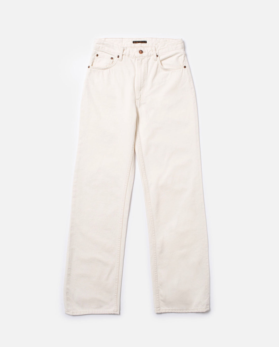 marché commun jean ample en coton bio coloris naturel nudie jeans
