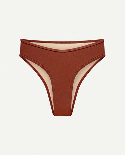 Marché Commun Bas de maillot de bain recyclé en éponge terracotta Oy surf