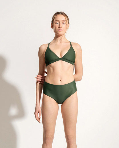marché commun haut de maillot triangle vert foncé oy surf