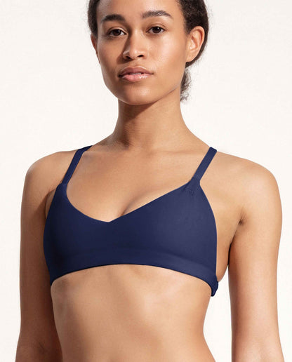 marché commun oy surf maillot de bain femme recyclé bandeau bleu marine