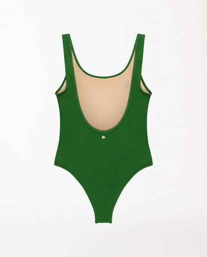 marché commun oy surf maillot de bain femme une pièce dos nu recyclé en éponge vert