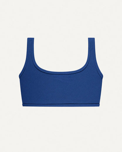 marché commun haut de maillot de bain en éponge bleu electrique oy surf