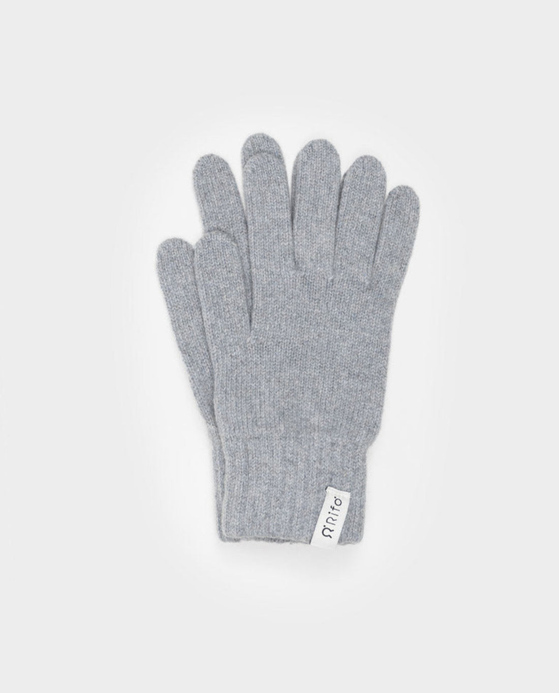 marché commun gants en cachemire gris glacé femme rifo
