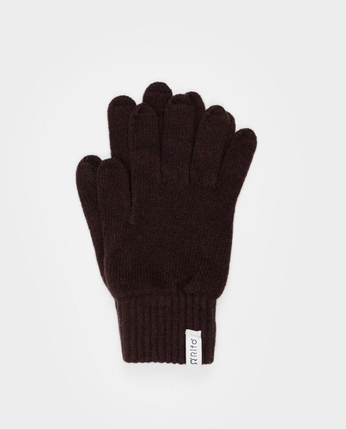 marché commun gants en cachemire homme marron café rifo
