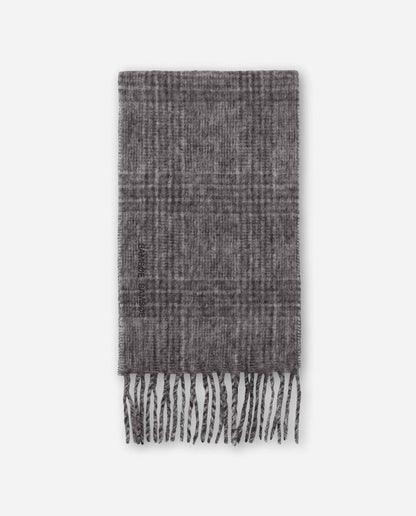Écharpe à carreaux en laine et mohair
