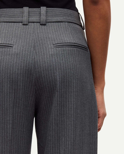 Pantalon de tailleur évasé à rayures