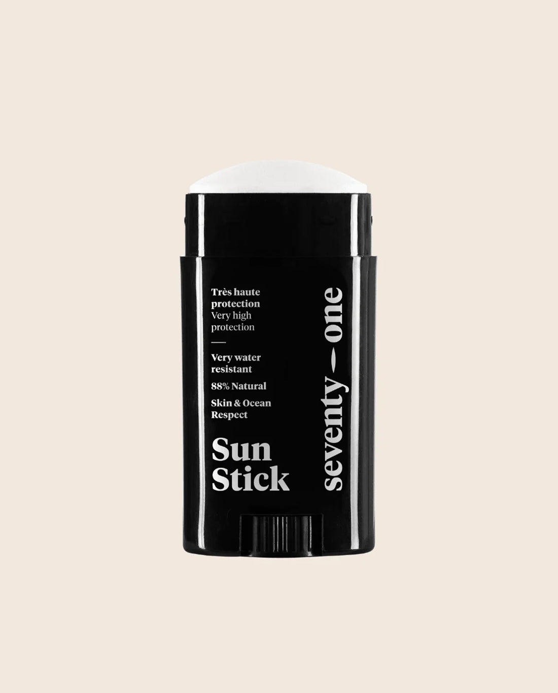 marché commun seventy one percent sun stick solaire protection SPF 50+ surf sport visage made in france naturel blanc