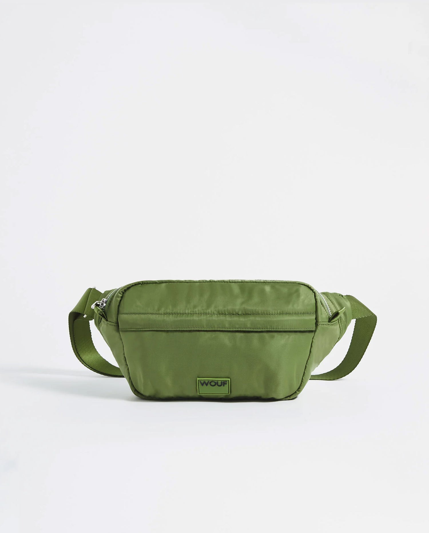 Marché Commun sac banane en nylon recyclé vert kaki Wouf