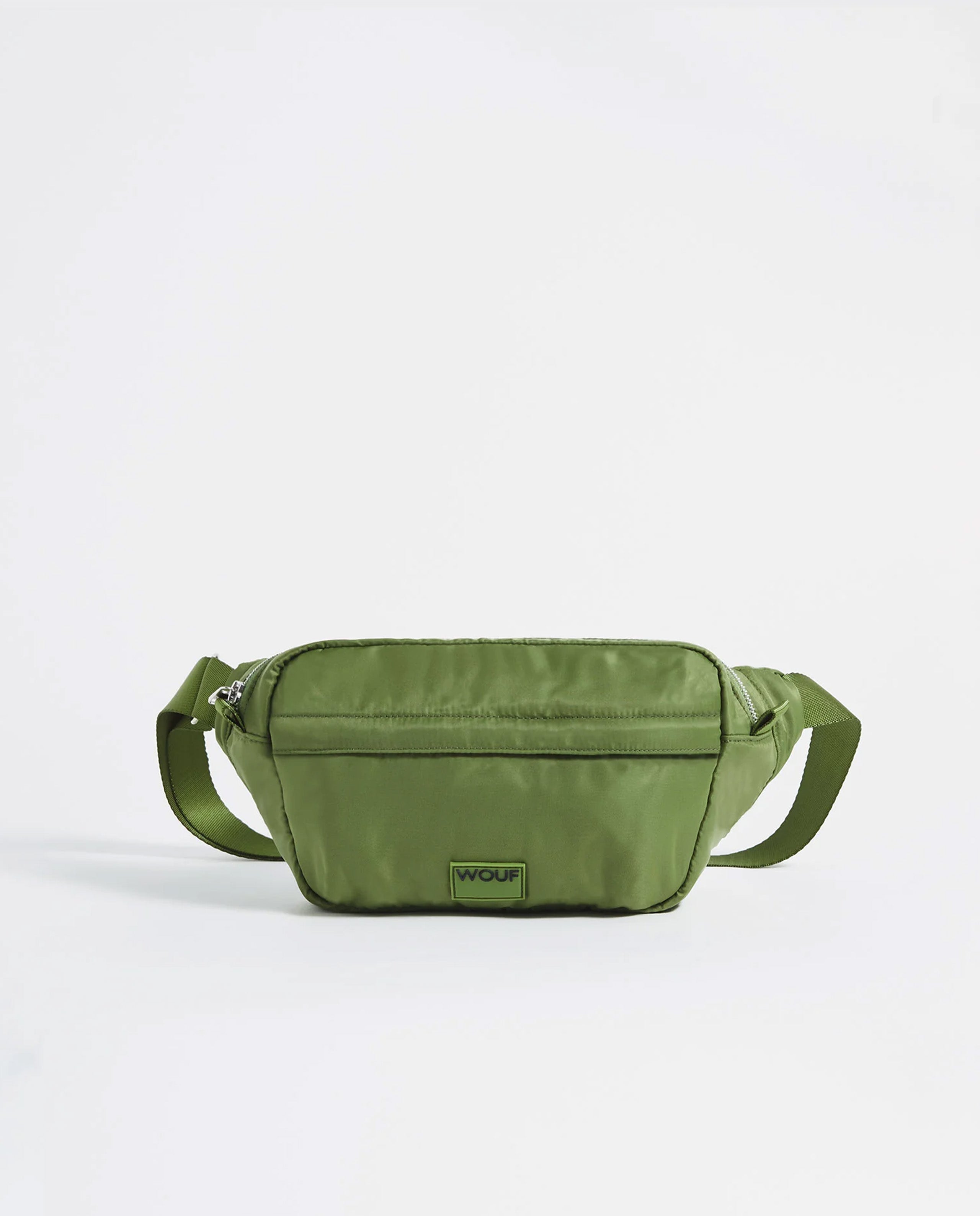 Marché Commun sac banane en nylon recyclé vert kaki Wouf