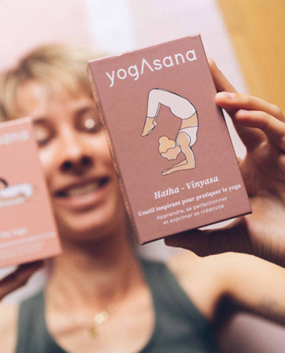 Marché Commun jeu de cartes illustrées de yoga yogasana