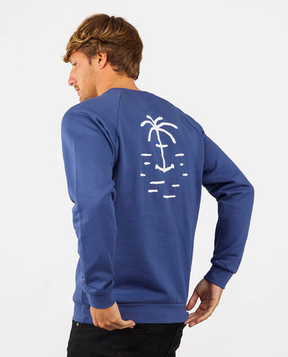 Sweat-Shirt Homme - Surf and Sun - Gris bleu