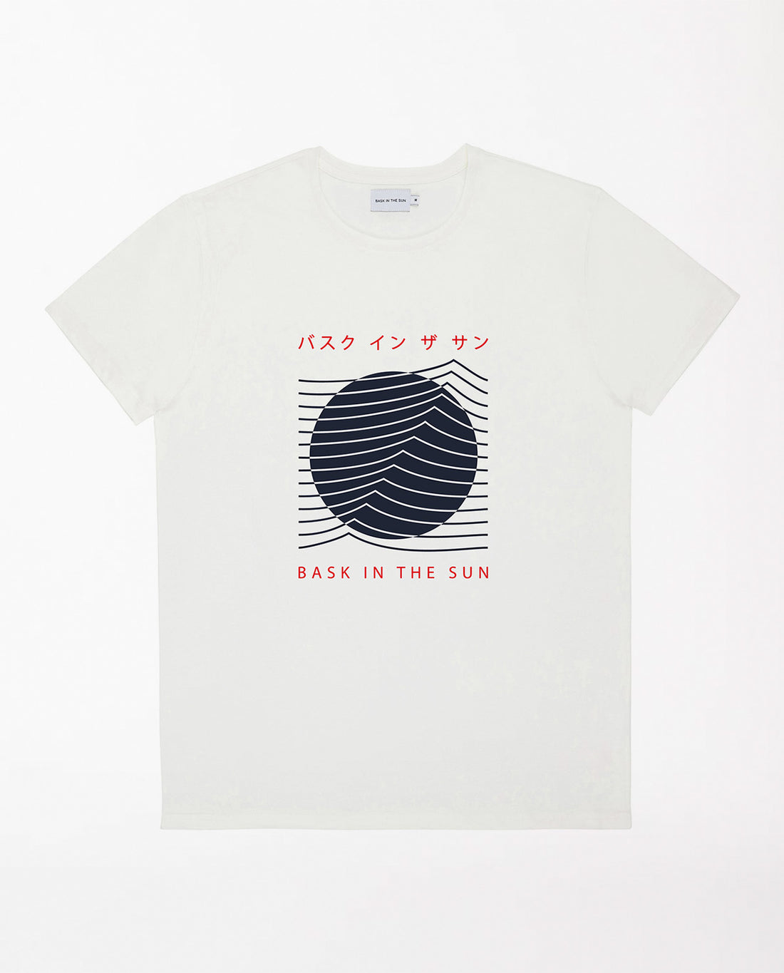 marché commun bask in the sun t-shirt éthique coton biologique imprimé tokyo blanc