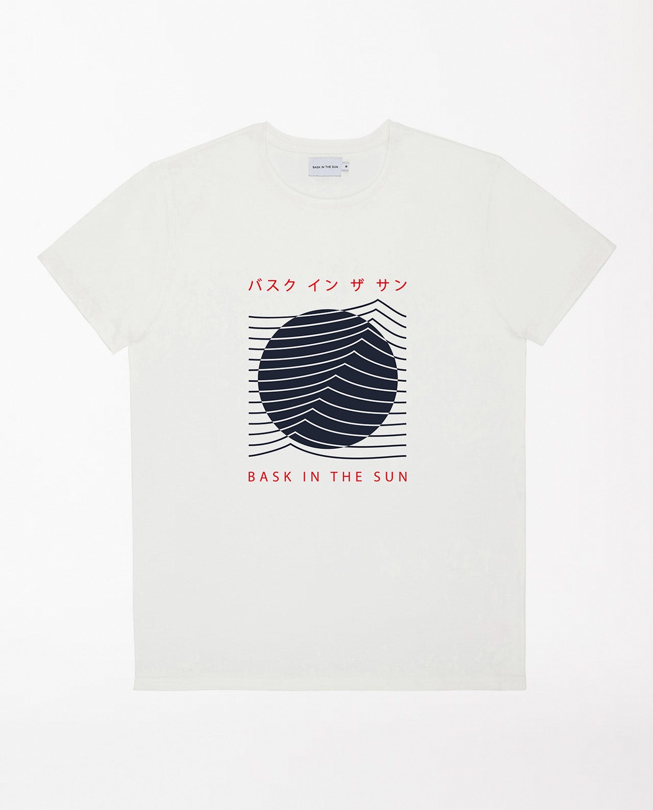 marché commun bask in the sun t-shirt éthique coton biologique imprimé tokyo blanc