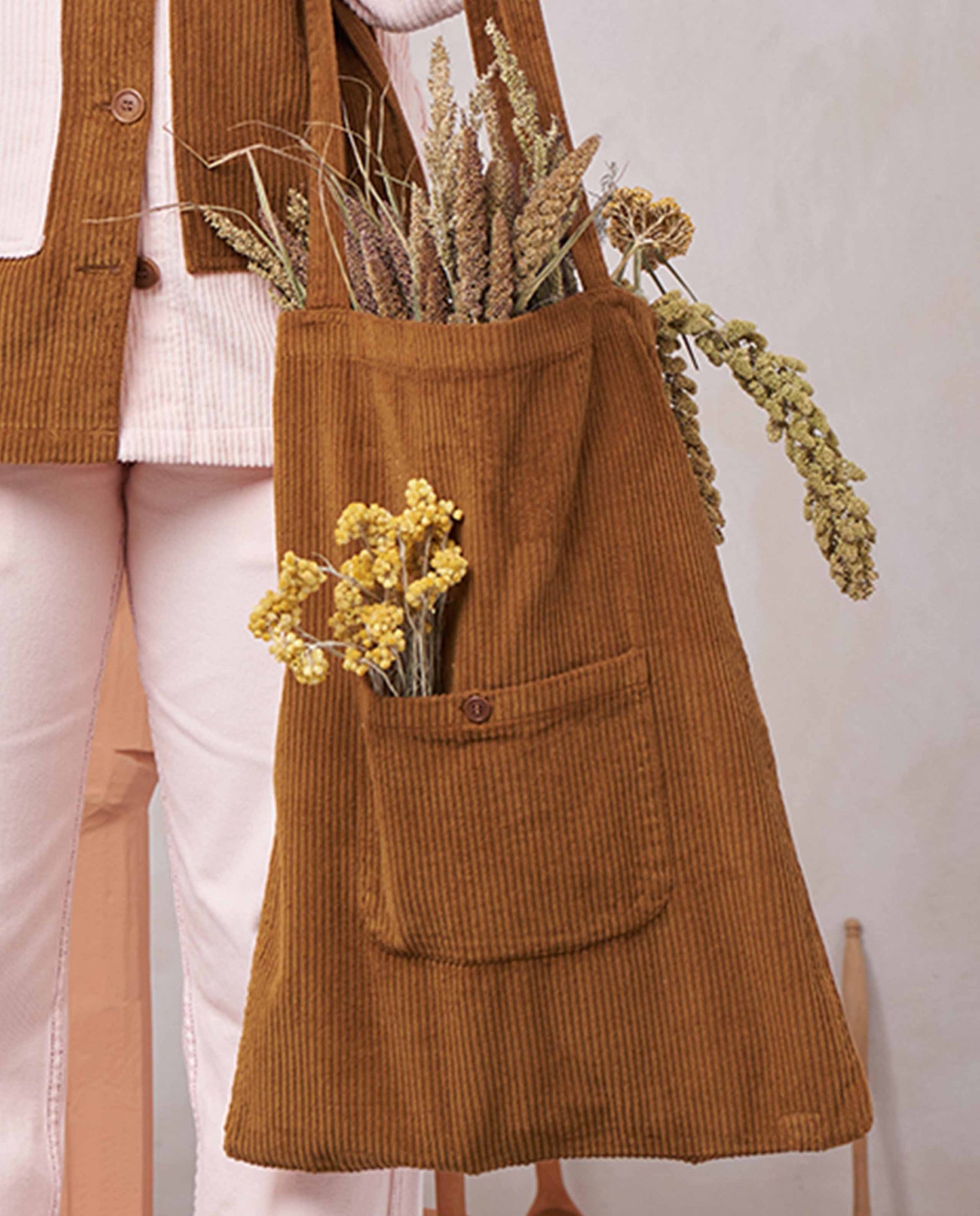 marché commun graine clothing tote bag coton biologique camel