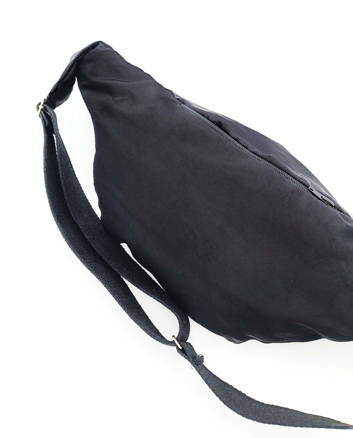 marché commun banane sac accessoire nylon noir upcyclé XL
