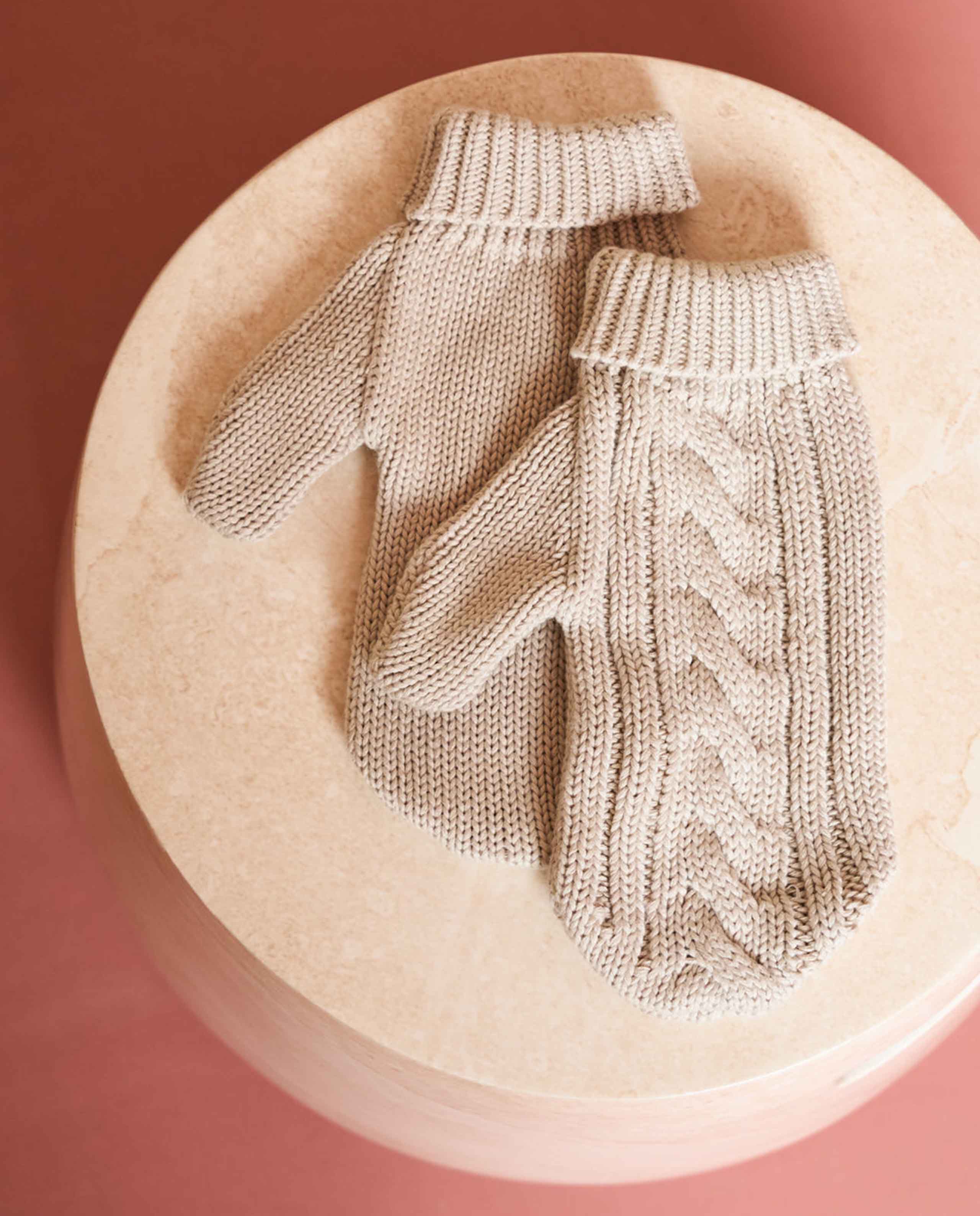 marché commun jan n june gants moufles éco-responsables éthiques coton biologique torsadé beige