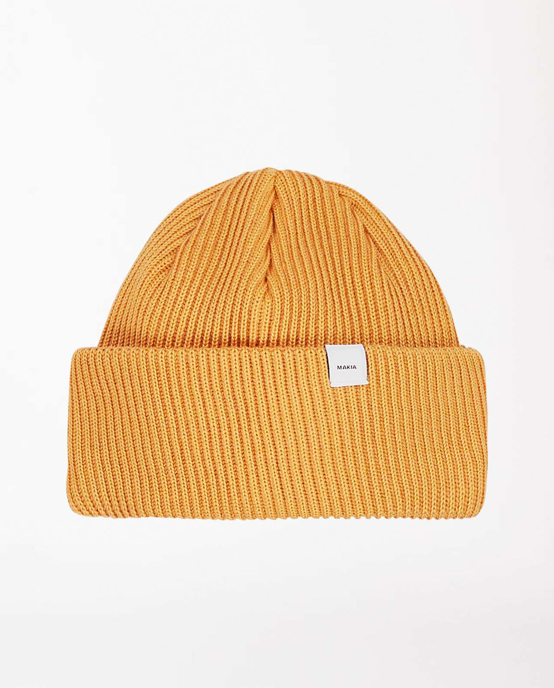 marché commun makia clothing bonnet laine mérinos côtelé éthique jaune