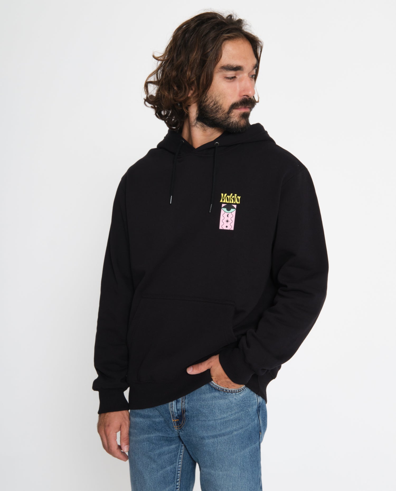 marché commun makia clothing sweatshirt capuche coton biologique imprimé