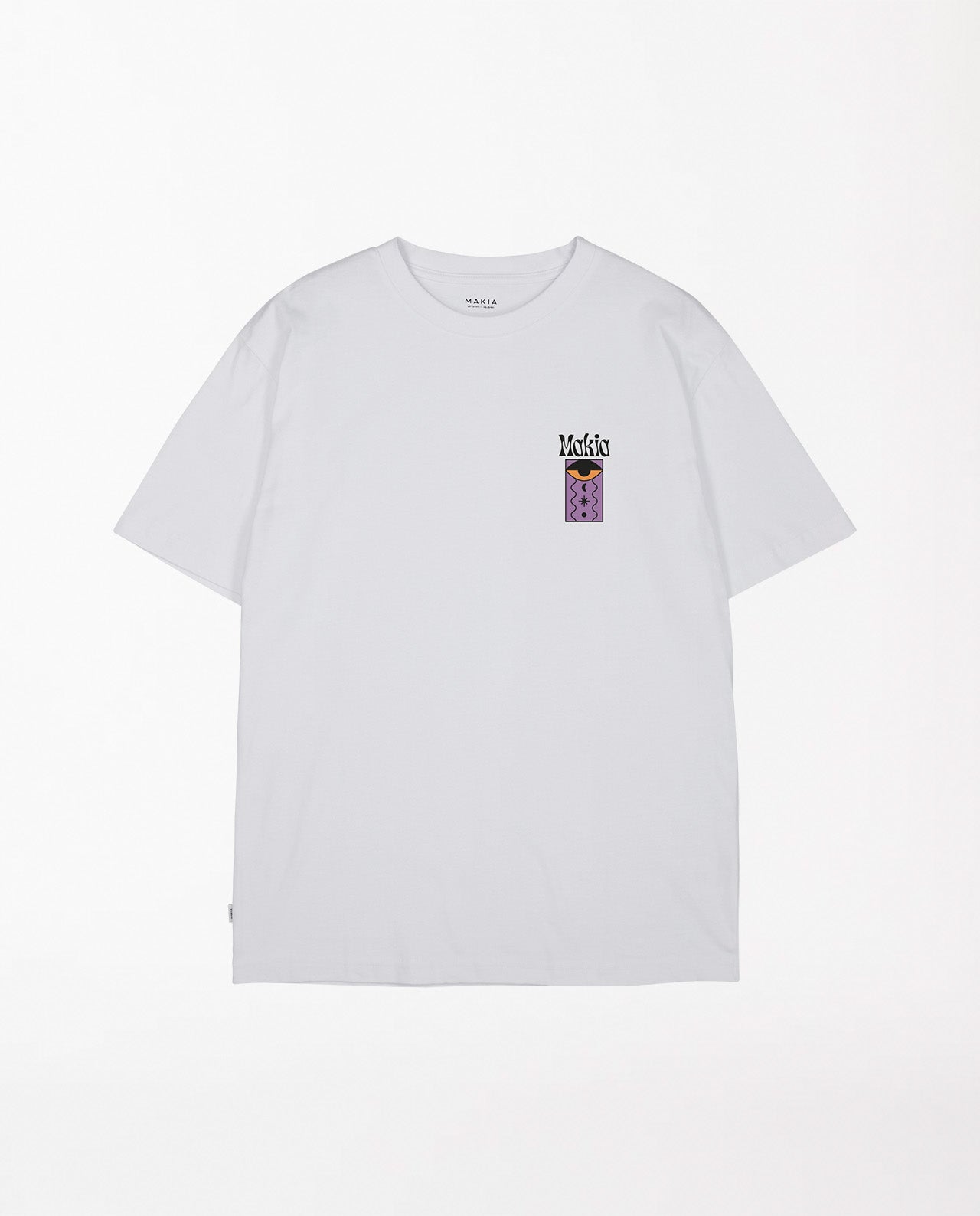 marché commun makia clothing t-shirt coton biologique imprimé blanc 