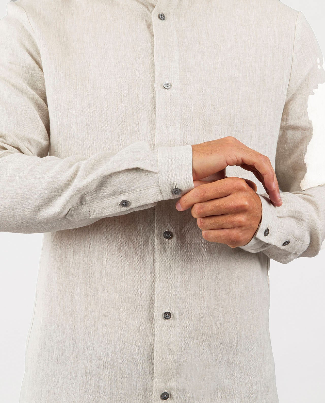 marché commun noyoco chemise homme lin co officier éco-responsable fabriquée en Europe écru