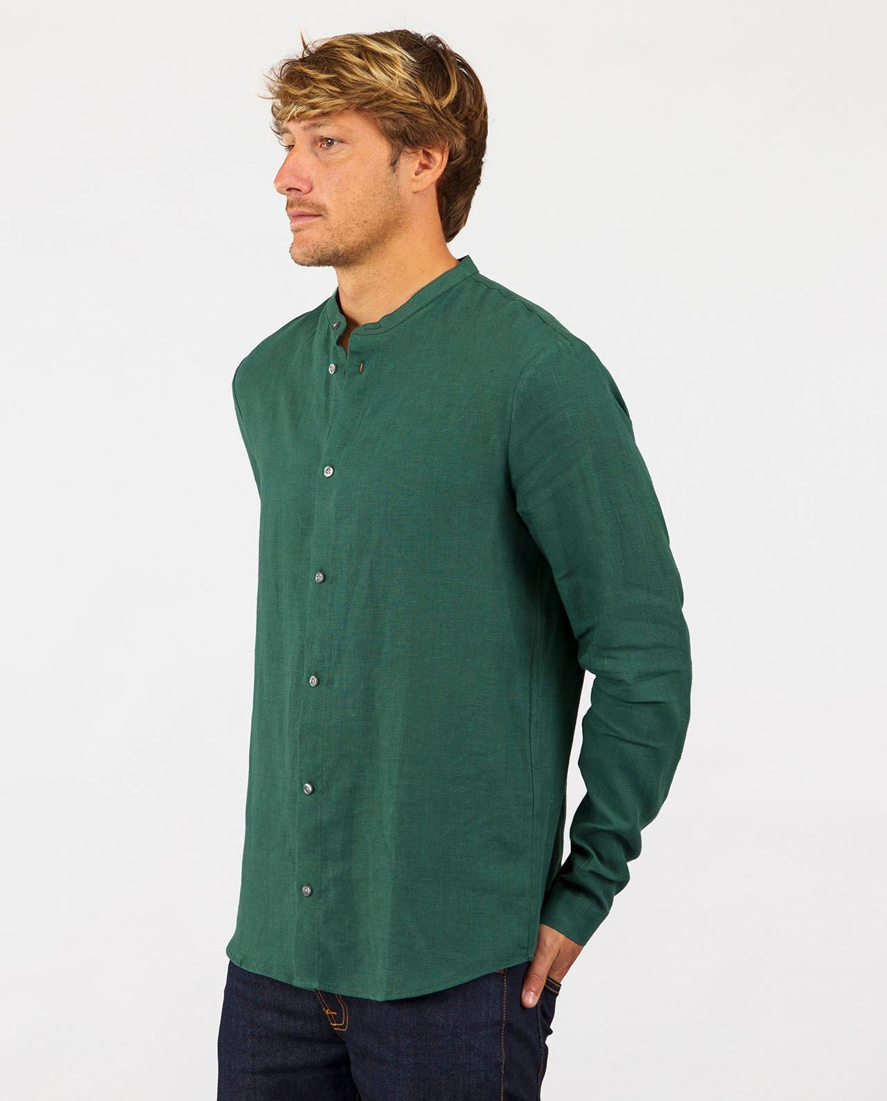 Chemise vert 2025 bouteille homme