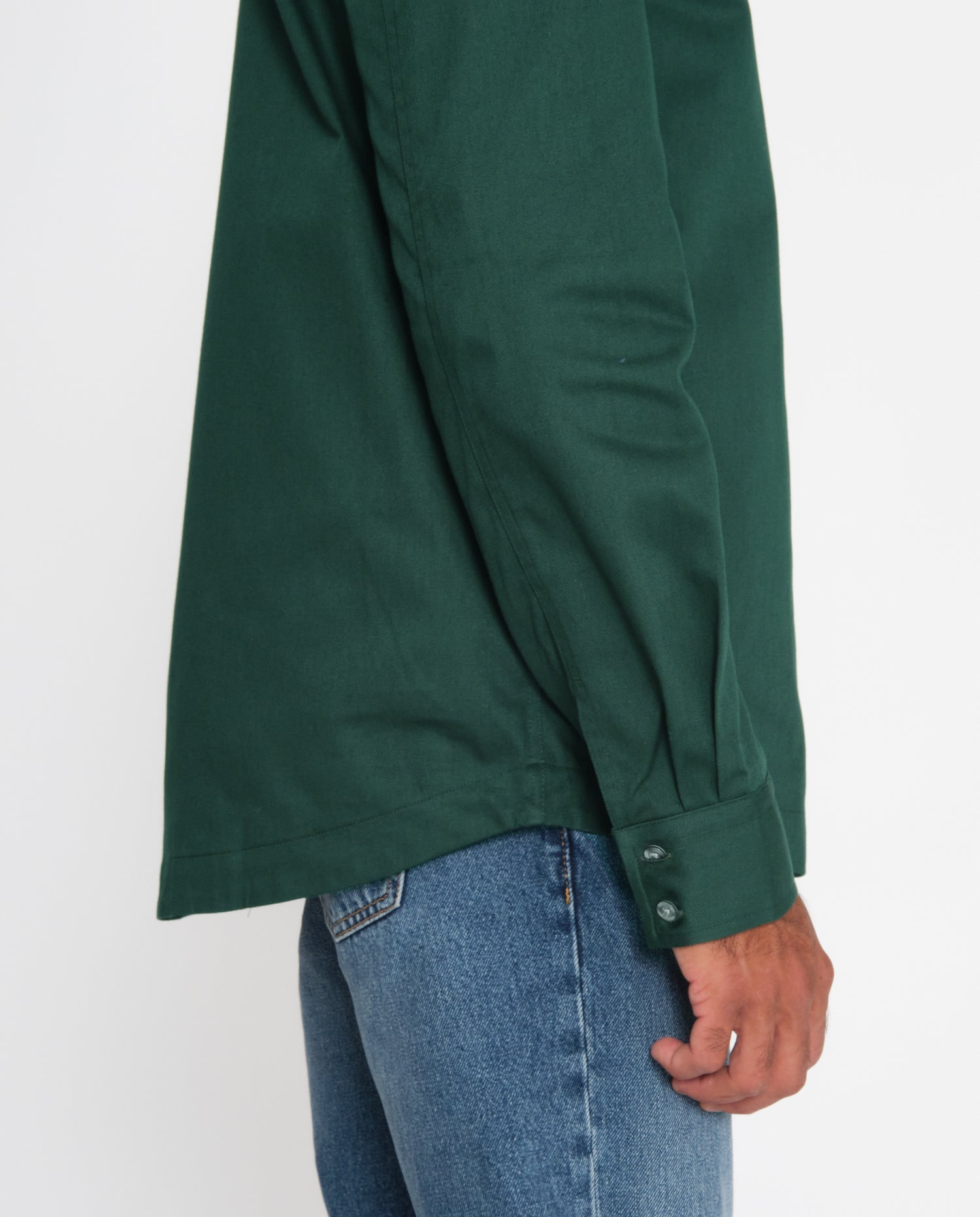 marché commun noyoco chemise homme coton biologique éco-responsable fabriquée en Europe rayée vert jade
