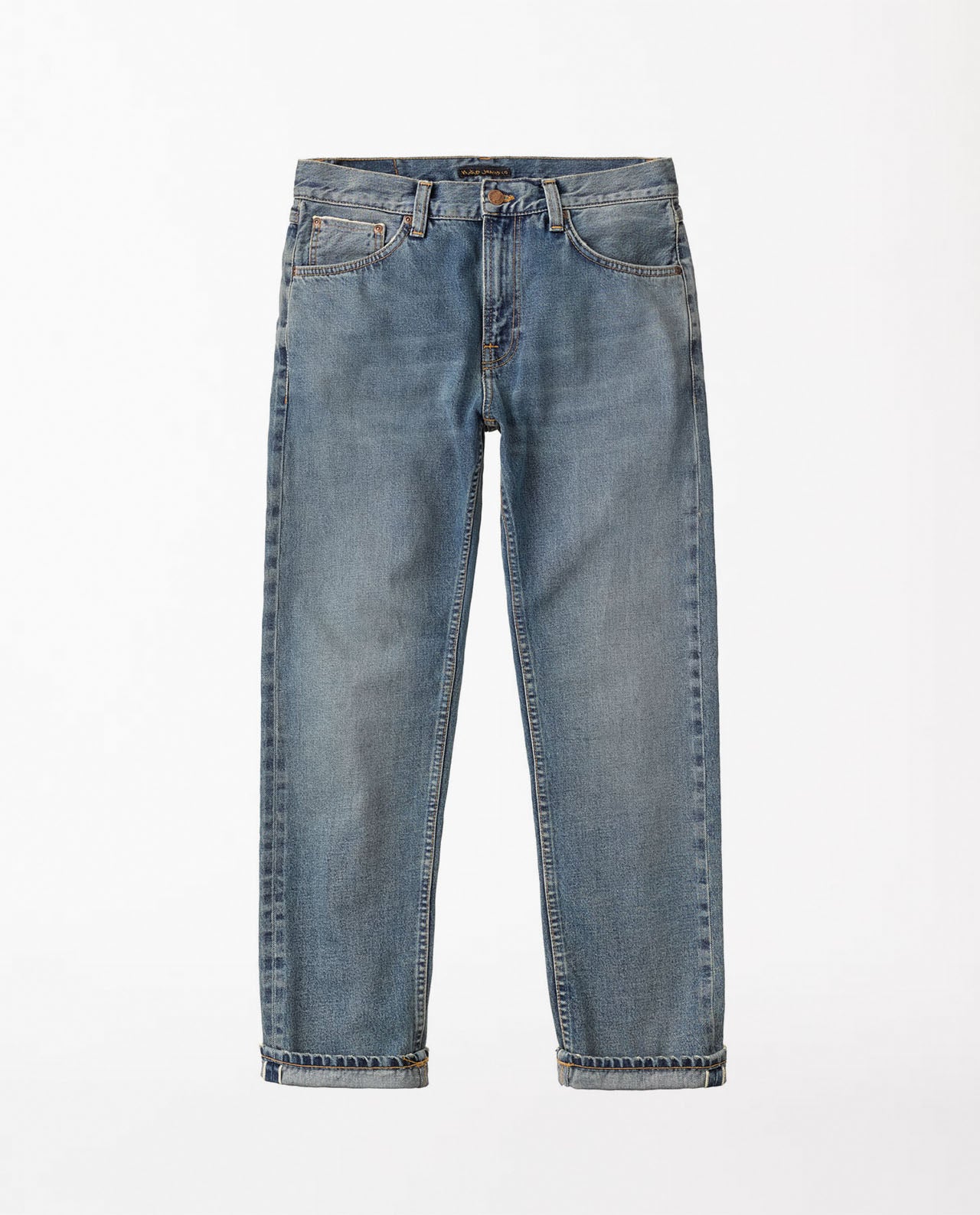 marché commun nudie jeans gritty jackson worn out selvedge coton biologique
