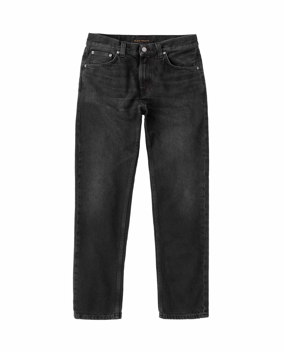 marché commun nudie jean homme denim coton recyclé gritty jackson worn circle noir délavé