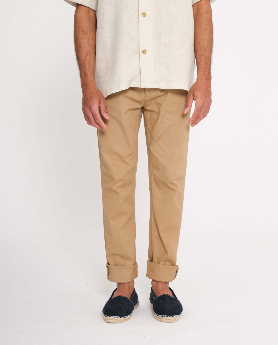 Pantalon Chino Coton BIO pour Homme Éthique Beige Loreak Mendian – Marché  Commun