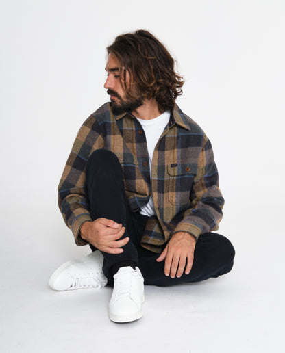 marché commun nudie jeans surchemise carreaux homme laine polyester recyclés eco-responsable