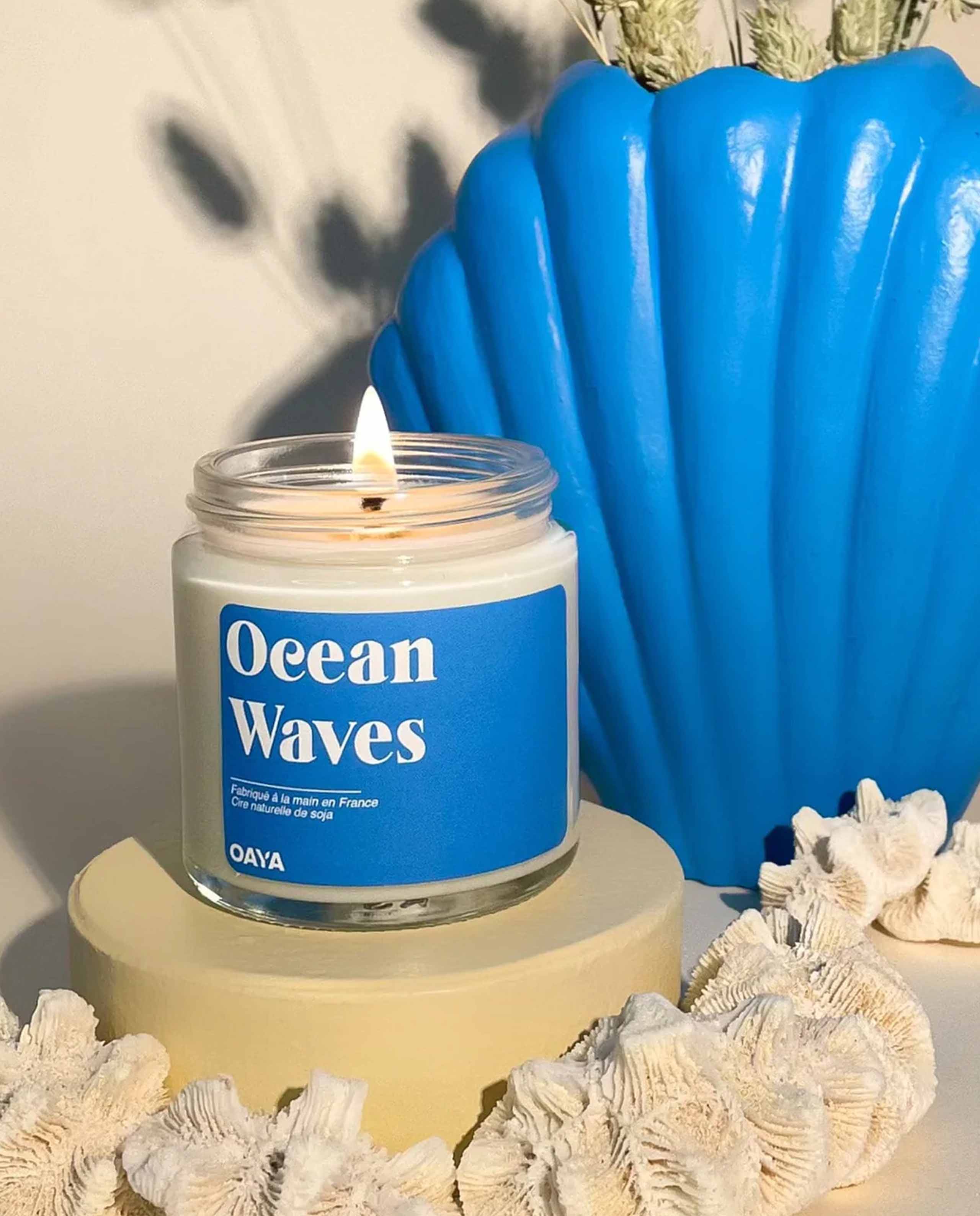 marché commun oaya bougie naturelle parfumée ocean waves made in france