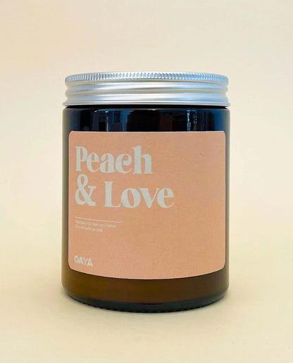 marché commun oaya bougie naturelle parfumée peach and love made in france