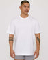 marché commun organic basics t-shirt boxy homme coton biologique blanc