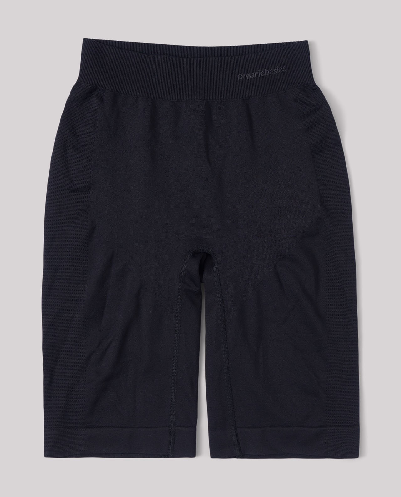 marché commun organic basics short femme sport yoga recyclé noir