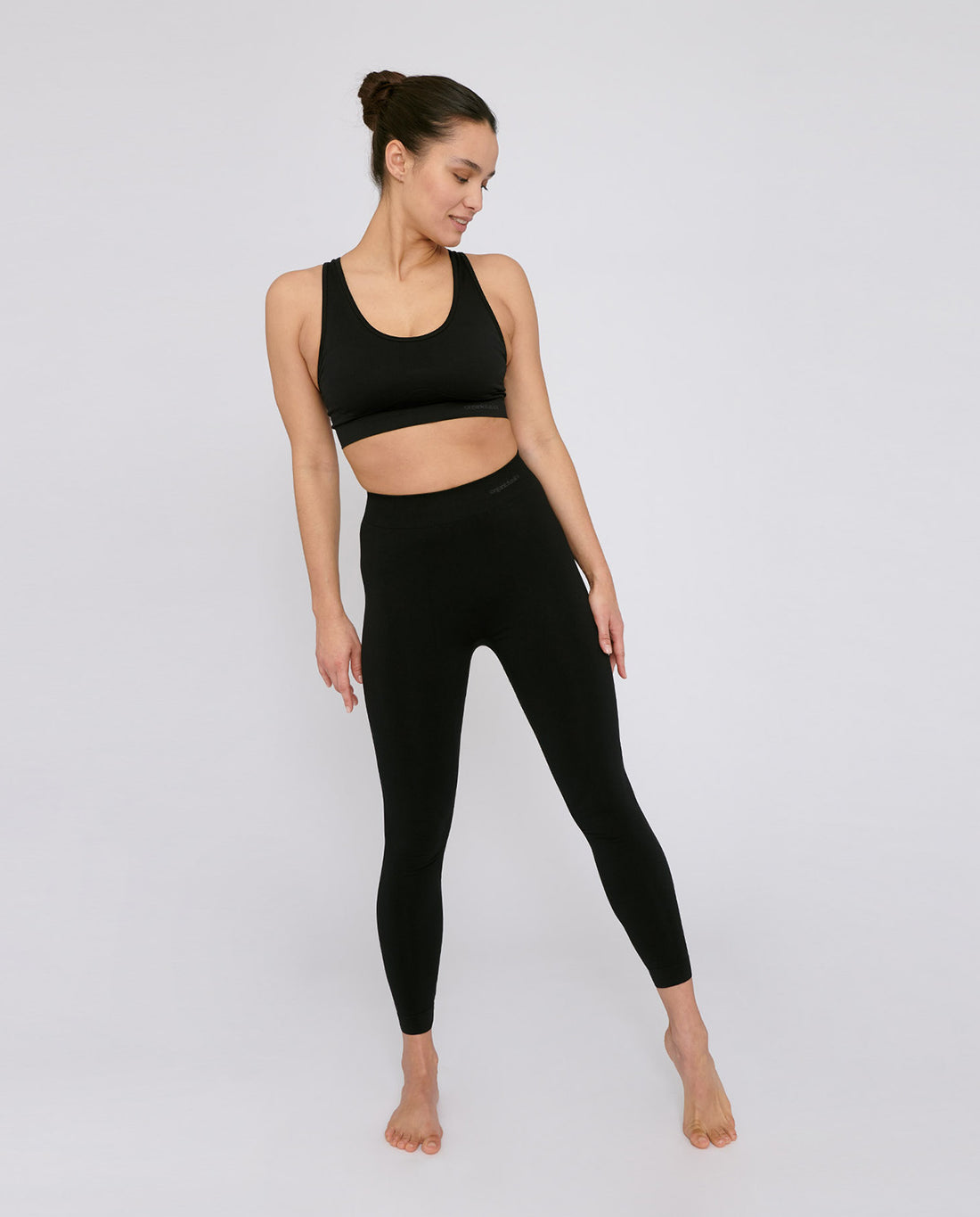 marché commun organic basics legging femme sport yoga recyclé noir