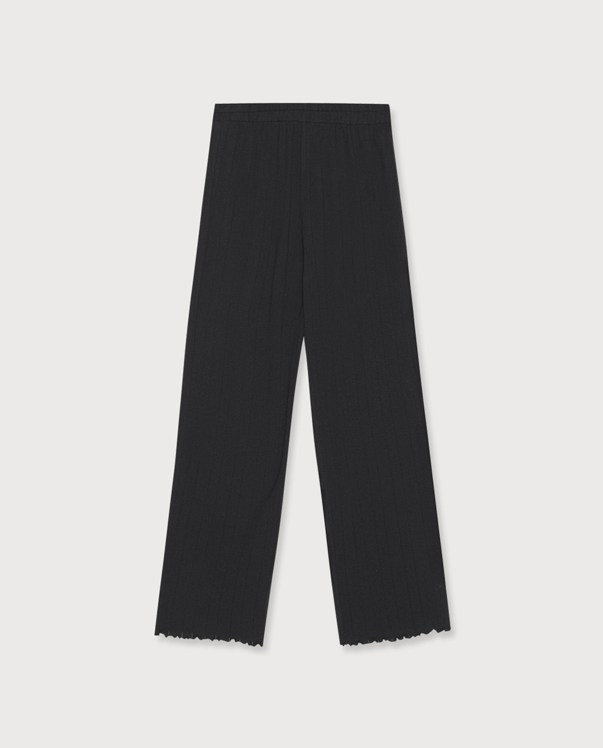 Pantalon noir coton discount femme