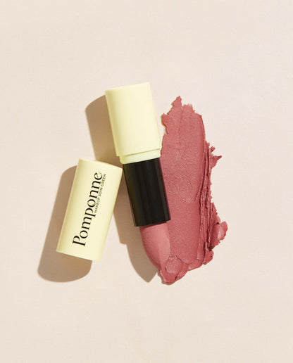marché commun pomponne makeup soin green rouge à lèvres naturel clean hydratant rose pâle