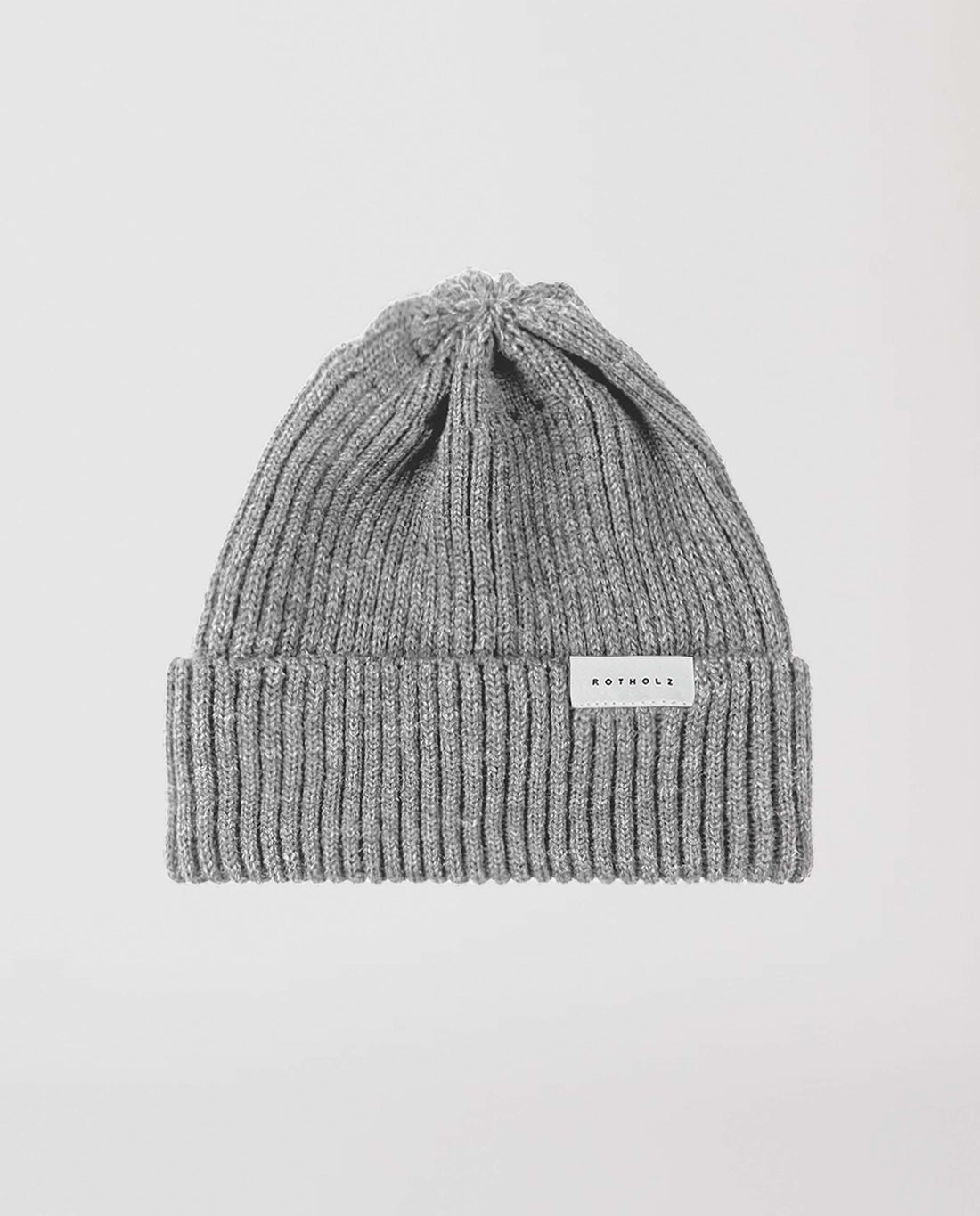 marché commun rotholz bonnet laine mérinos biologique côtelé gris