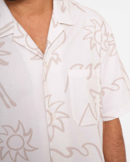 marché commun rotholz chemise manches courtes coton biologique imprimé artiste